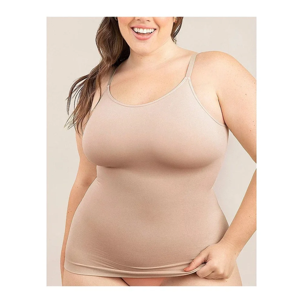 Empetua by Shapermint Everyday Essentials Scoop Neck Cami Oatmeal 2XL NWT - Picture 1 of 10